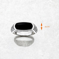 Signet 링 타원형 형태 Onyx