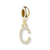 金メッキアルファベット Charm