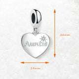 Auntie Heart Charm