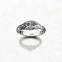 Blackened Snake Ring