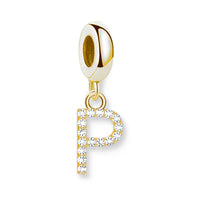 אלפבית מצופה זהב Charm