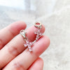 ピンクの石の十字架 Charm