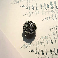 Black Love Knot Charm Bead