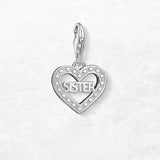 심장 디자인 자매 Charm