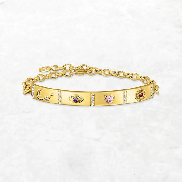 Pulsera amarilla del talismán cósmico