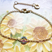 Pulsera colorida de paz