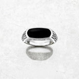 Signet 링 타원형 형태 Onyx