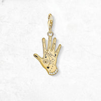 וינטג 'יד מוזהב Charm
