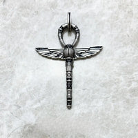 큰 Scarab Ankh 십자가 펜던트