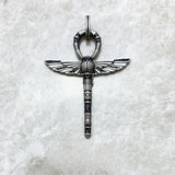 큰 Scarab Ankh 십자가 펜던트
