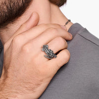 Crocodile Blackened Ring