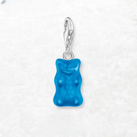 Encanto de oso de gelatina azul