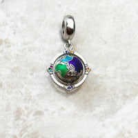 빈티지 회전 지구 Charm