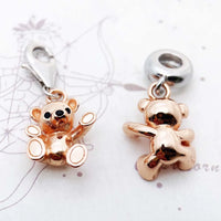 로즈 테디 베어 Charm