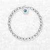 ブルーリンクチェーン Charm ブレスレット