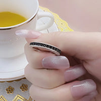단일 행 블랙 링