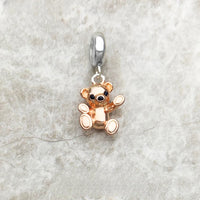 로즈 테디 베어 Charm