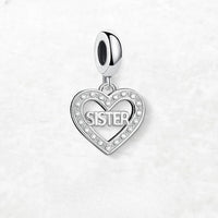 심장 디자인 자매 Charm