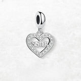 심장 디자인 자매 Charm