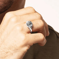 Ring de elegancia estrella del sello