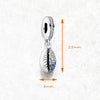 青い石の殻 Charm