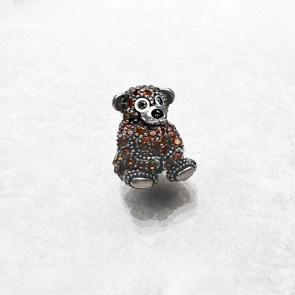 Brown Teddy Bear Bead