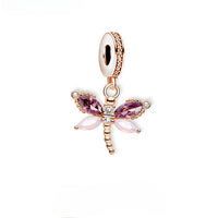 로즈 골드 잠자리 Charm