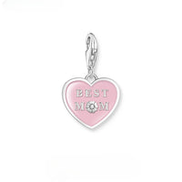 האמא הכי טובה של לב ורוד Charm