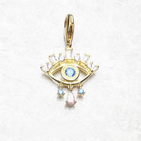 금도금 푸른 눈 Charm