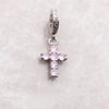 ピンクの石の十字架 Charm