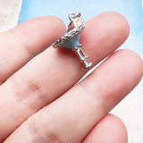 Blue Cocktail Charm