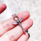 Ankh with Scarab Charm