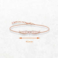 Pulsera de oro rosa de Phoenix Wings
