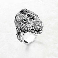 Crocodile Head Cocktail Ring
