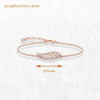 Rose Gold Phoenix Wing Bracelet