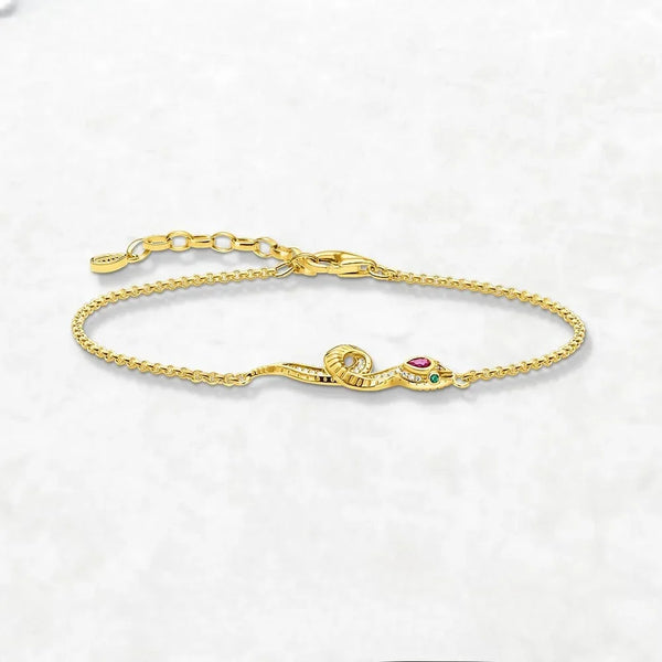 Pulsera de serpiente colorida