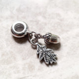 Acorn & Leaf Charm
