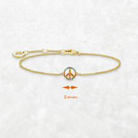 Pulsera colorida de paz