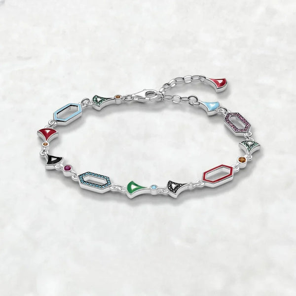 Pulsera asiática colorida