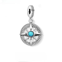 מצפן כסף Charm