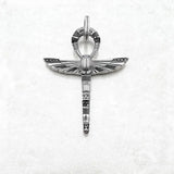 큰 Scarab Ankh 십자가 펜던트
