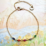 Golden Rainbow  Bracelet