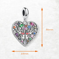 לב אהבה ושלום Charm