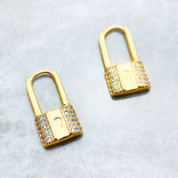 Love Lock Hoop Earring