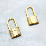 Love Lock Hoop Earring