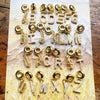 金メッキアルファベット Charm