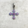 カラフルなクロスシルバー Charm