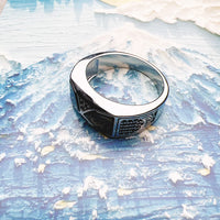 Black Pyramid Signet Ring
