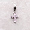 ピンクの石の十字架 Charm