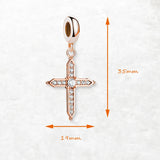 로즈 골드 크로스 Charm